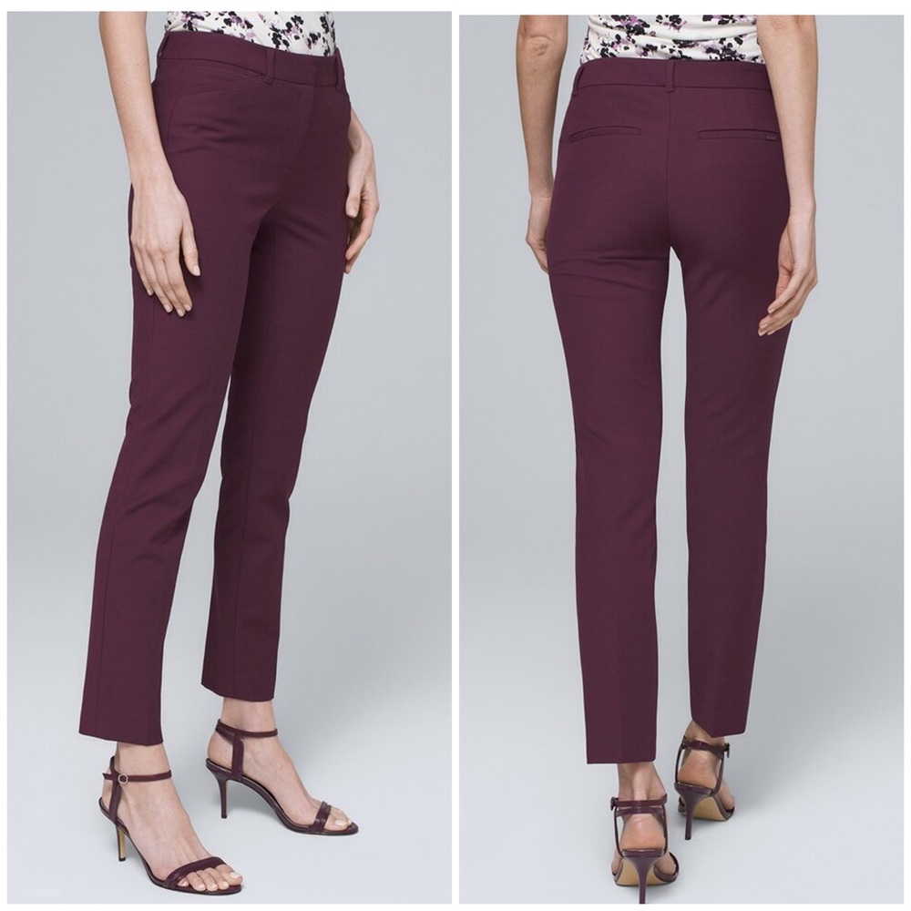 White House Black Market Comfort Stretch Slim Ankle Pants Size 14